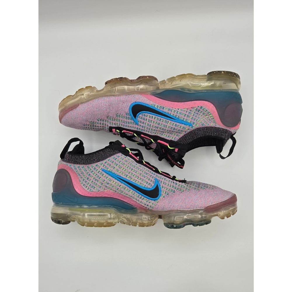 Nike Air VaporMax 2021 Women's Shoes 10 Pink Blast Photo Blue Flyknit DX3369-600 - Picture 5 of 12